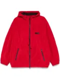 Lanvin logo-patch windbreaker - Red