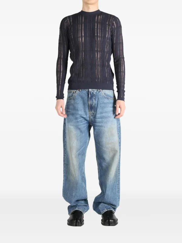 OUR LEGACY open-knit Sweater | ブルー | FARFETCH JP