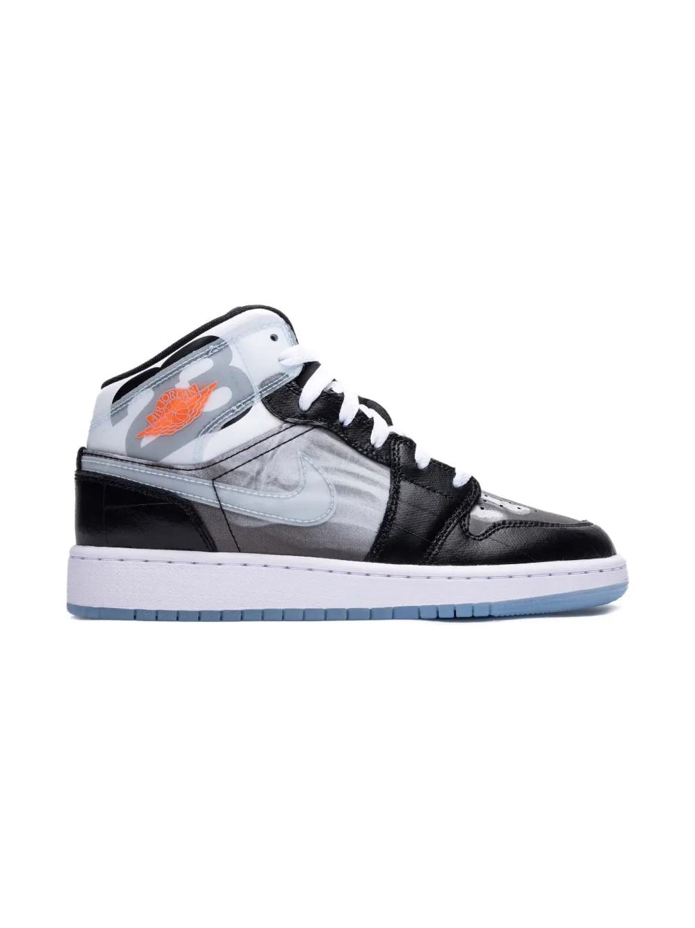 Jordan Kids Jordan 1 Mid SS "X-Ray" sneakers Black