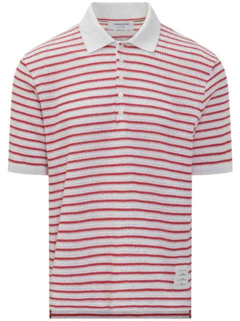 Thom Browne striped polo shirt 