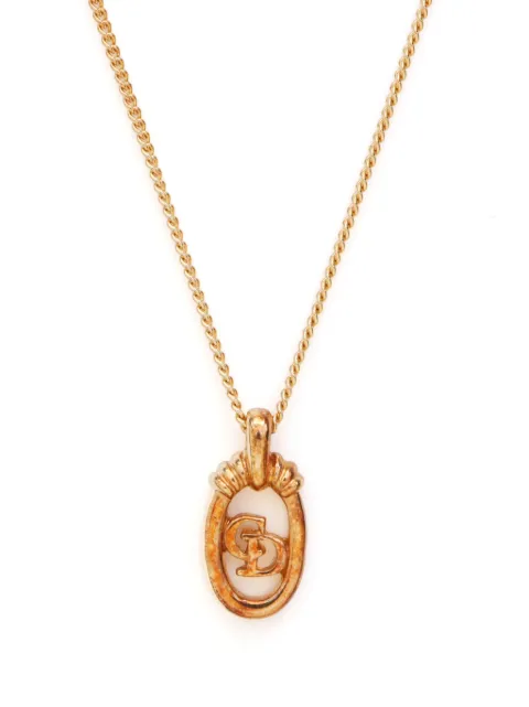 Christian Dior Pre-Owned collar con logo CD 1990-2000