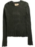 Uma Wang distressed sweater - Green