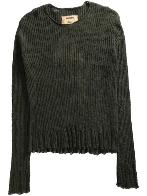Uma Wang distressed sweater - Vert - Uma Wang - Modalova