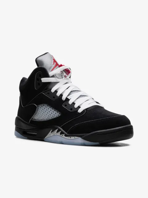 Jordan Kids Jordan 5 Retro OG "Reimagined - Black/Metallic Silver/Fire Red" sneakers