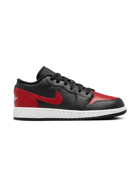 Jordan Kids Jordan 1 Low "Bred Twist - Black/Varsity Red/White" sneakers