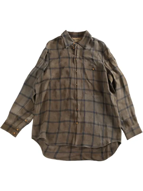 Uma Wang check-pattern shirt