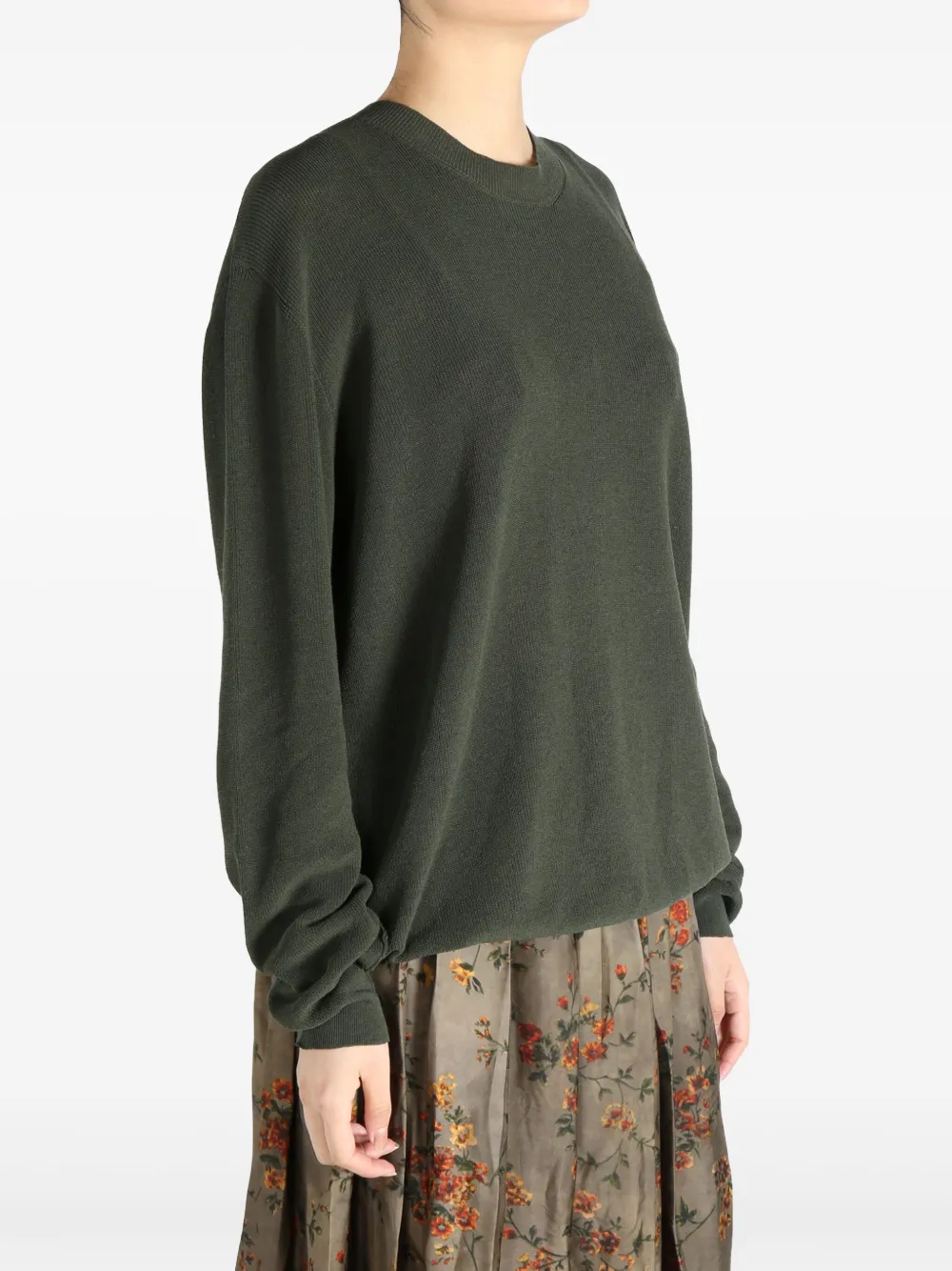 Uma Wang Crew-neck Sweater In Green