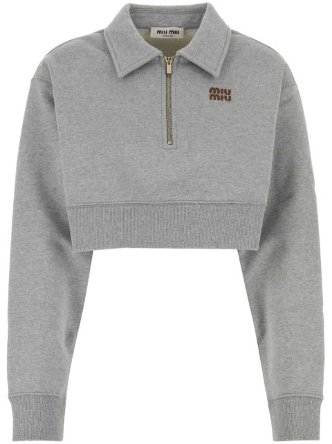 Miu Miu cropped sweatshirt