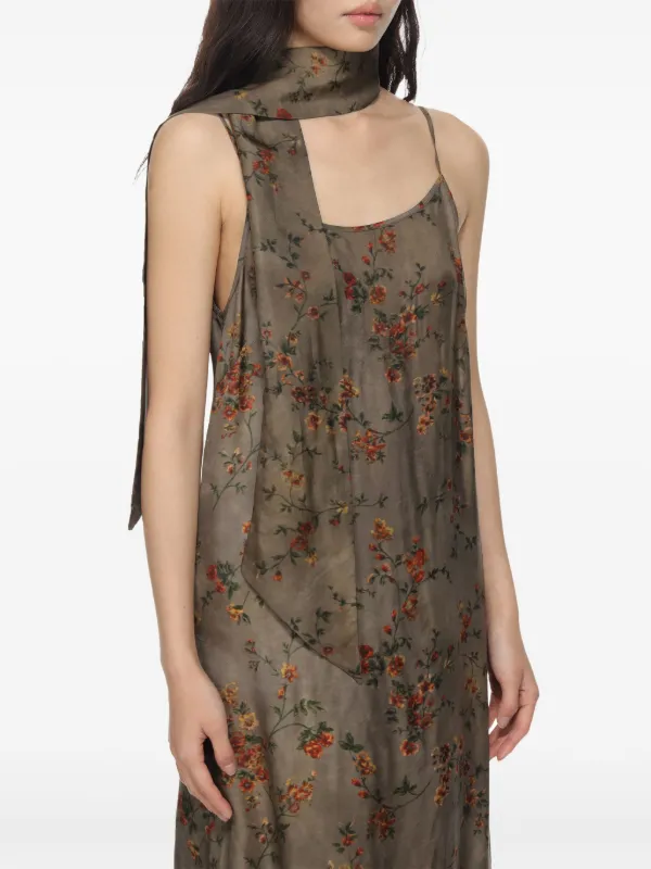 ワンピース UMA WANG SS25 ANAYA DRESS (UW5084 UW128) Uma Wang Anaya Midi Dress | Grey | FARFETCH