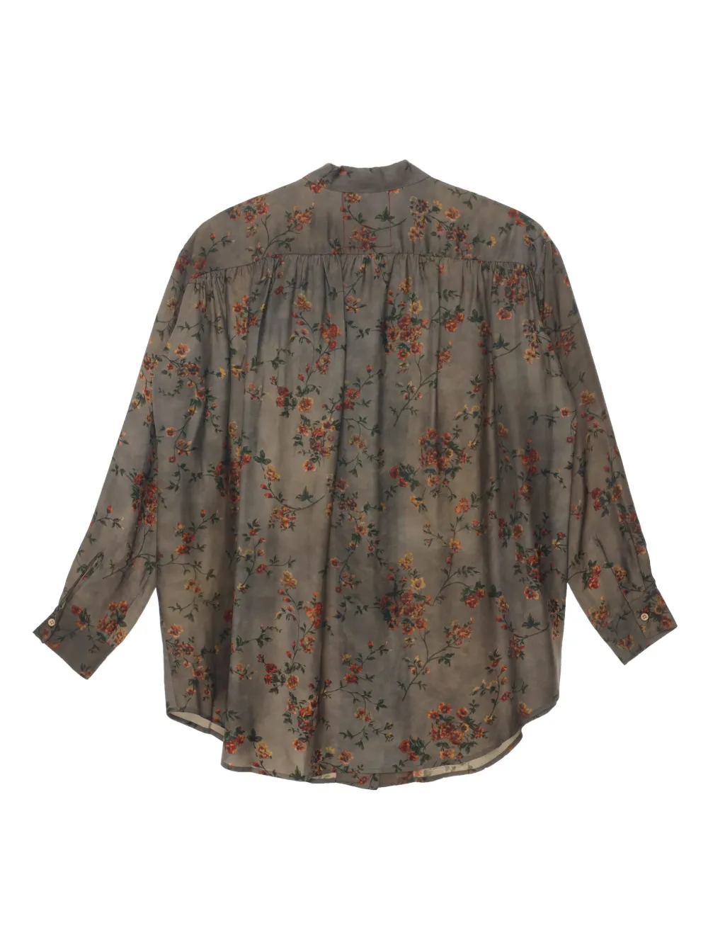 Shop Uma Wang Tyesma Blouse In 灰色