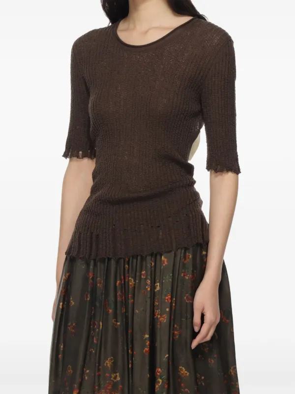 Uma Wang Slv Top | Brown | FARFETCH