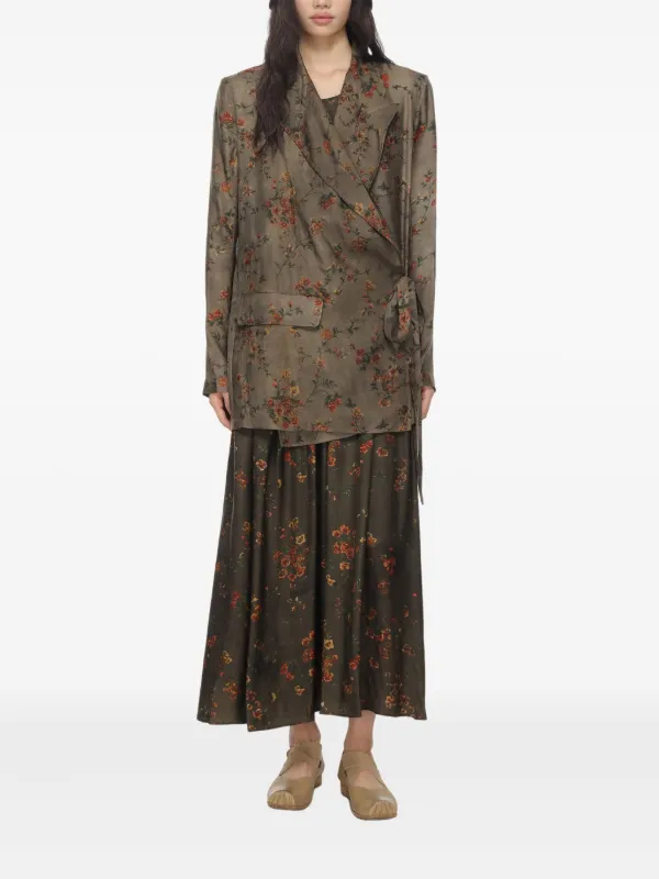 コート UMA WANG Women Outer UP8001UW087GREY RED GREEN Uma Wang Khloe Jacket | Green | FARFETCH