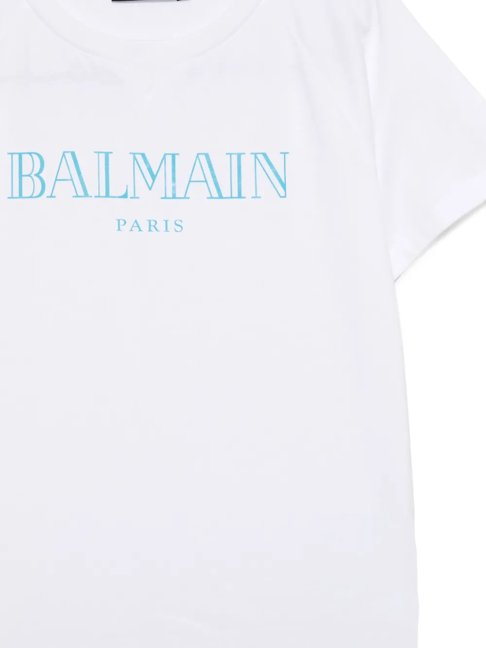 Balmain Kids T-shirt met logoprint Wit