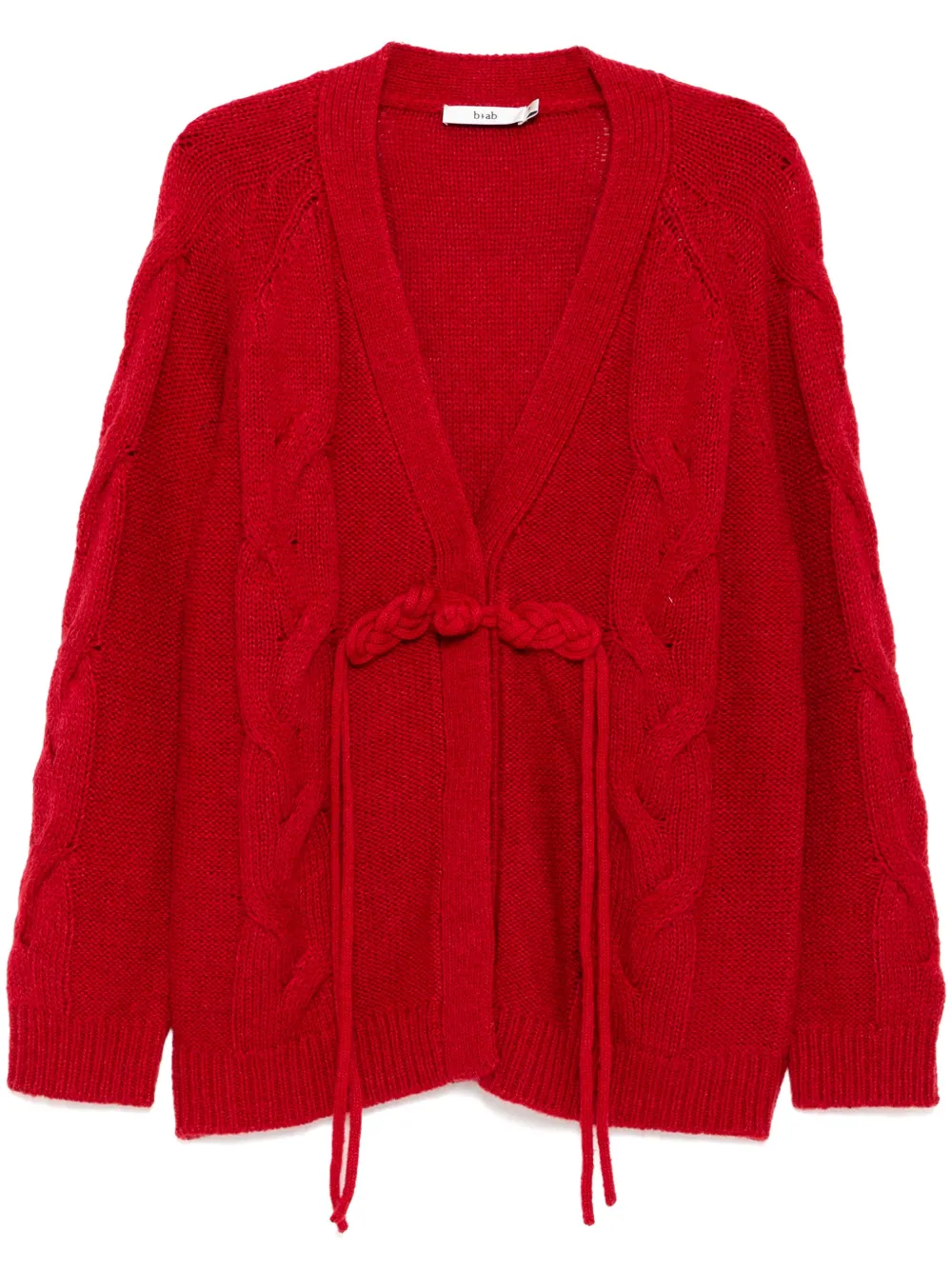 B+ab Vest met V-hals Rood