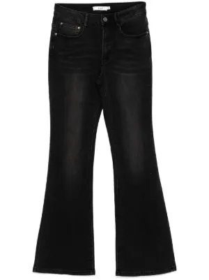 Andersson Bell Lace Panel Detailing Jeans | Black | FARFETCH