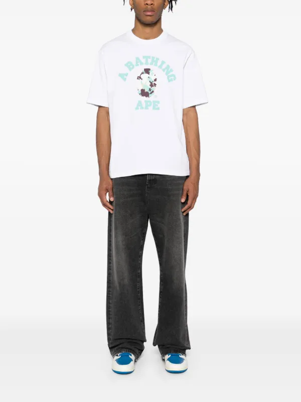 A BATHING APE® プリント Tシャツ | ホワイト | FARFETCH JP