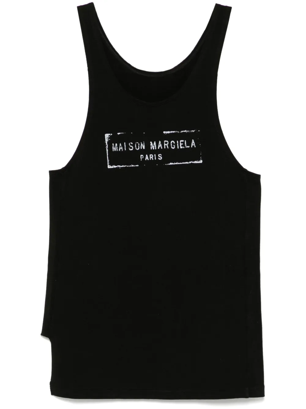 Maison Margiela Tanktop met print Zwart