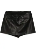 b+ab faux-leather shorts - Black