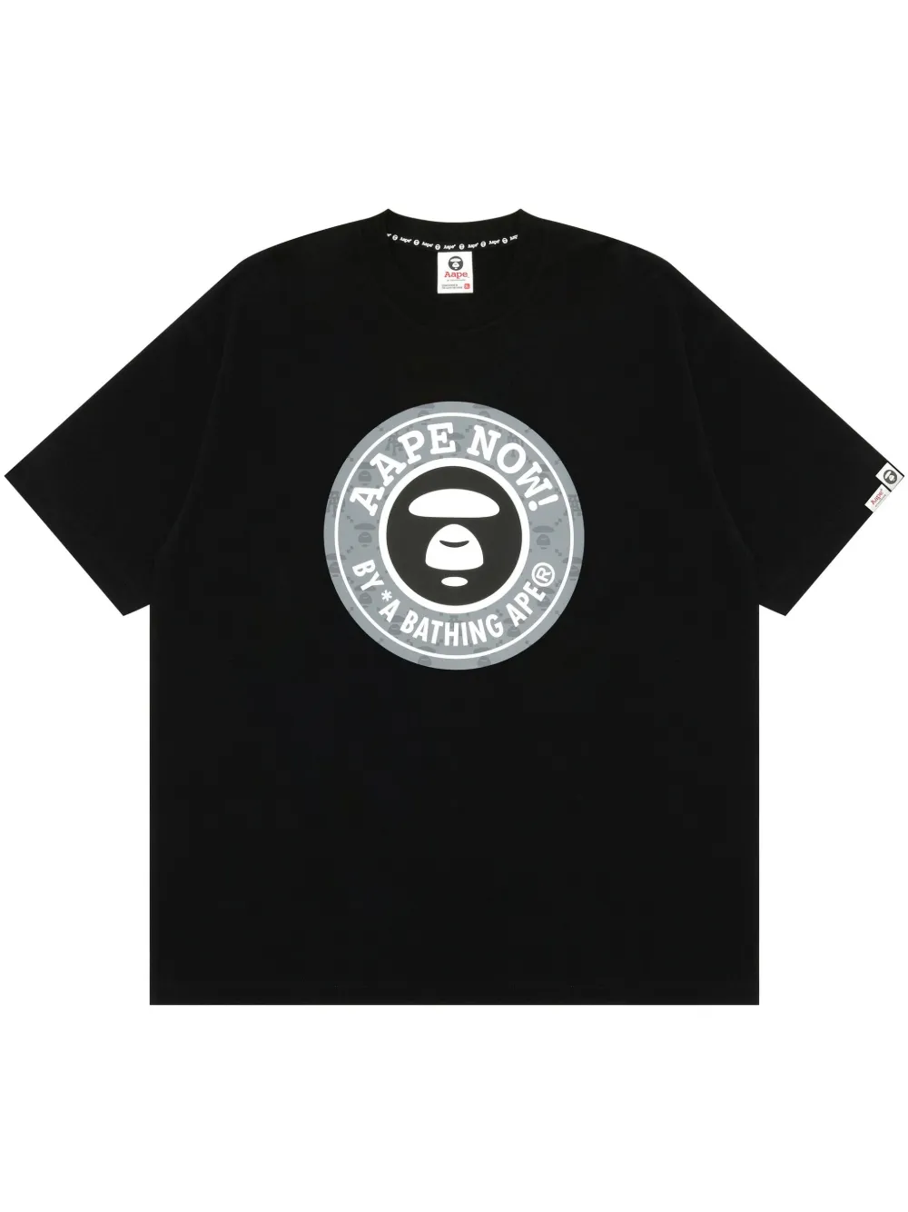 AAPE BY *A BATHING APE® logo-print T-shirt – Black