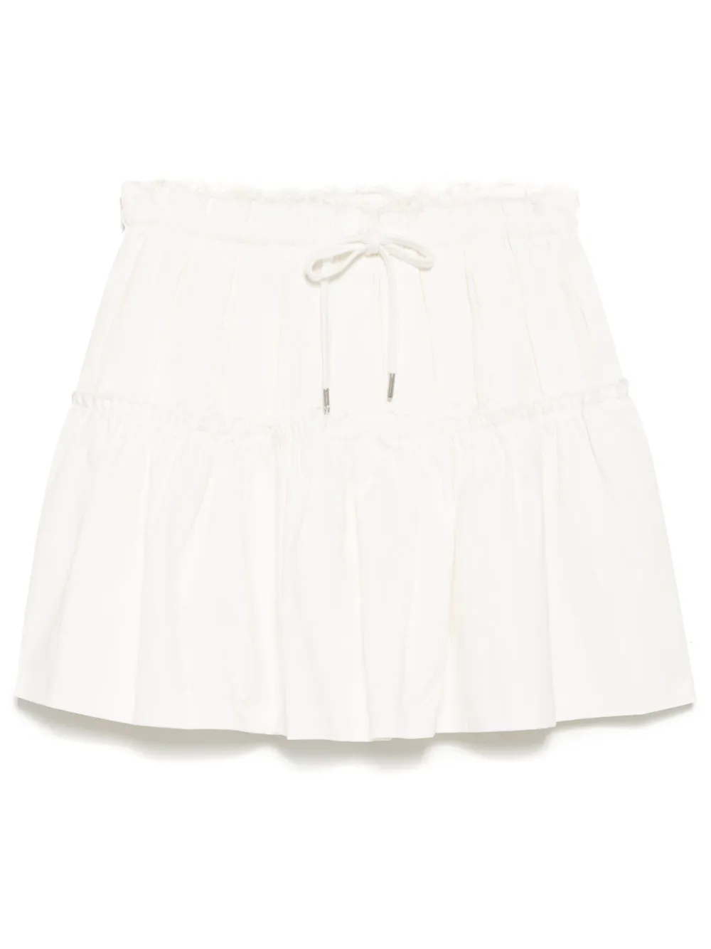 b+ab minijupe Tiered - Blanc