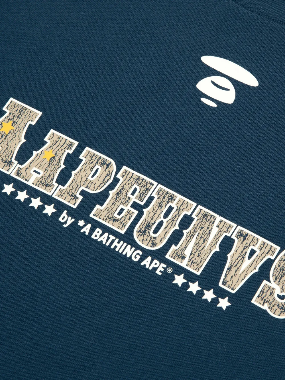 AAPE BY *A BATHING APE Sweater met tekst Blauw