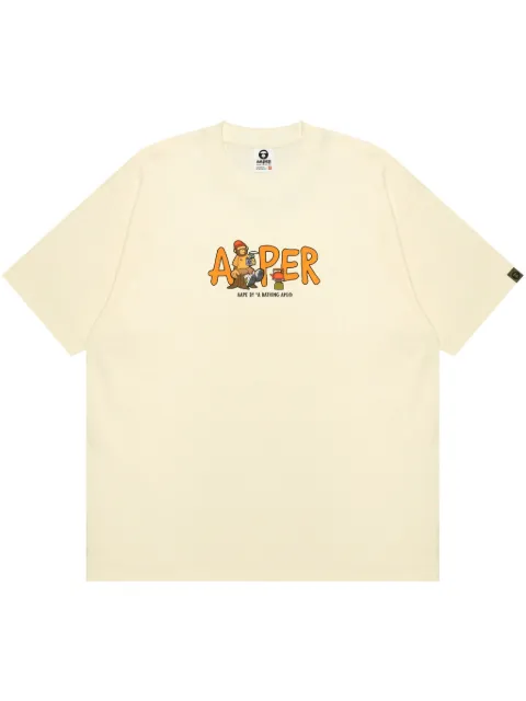 AAPE BY *A BATHING APE® logo-print T-shirt