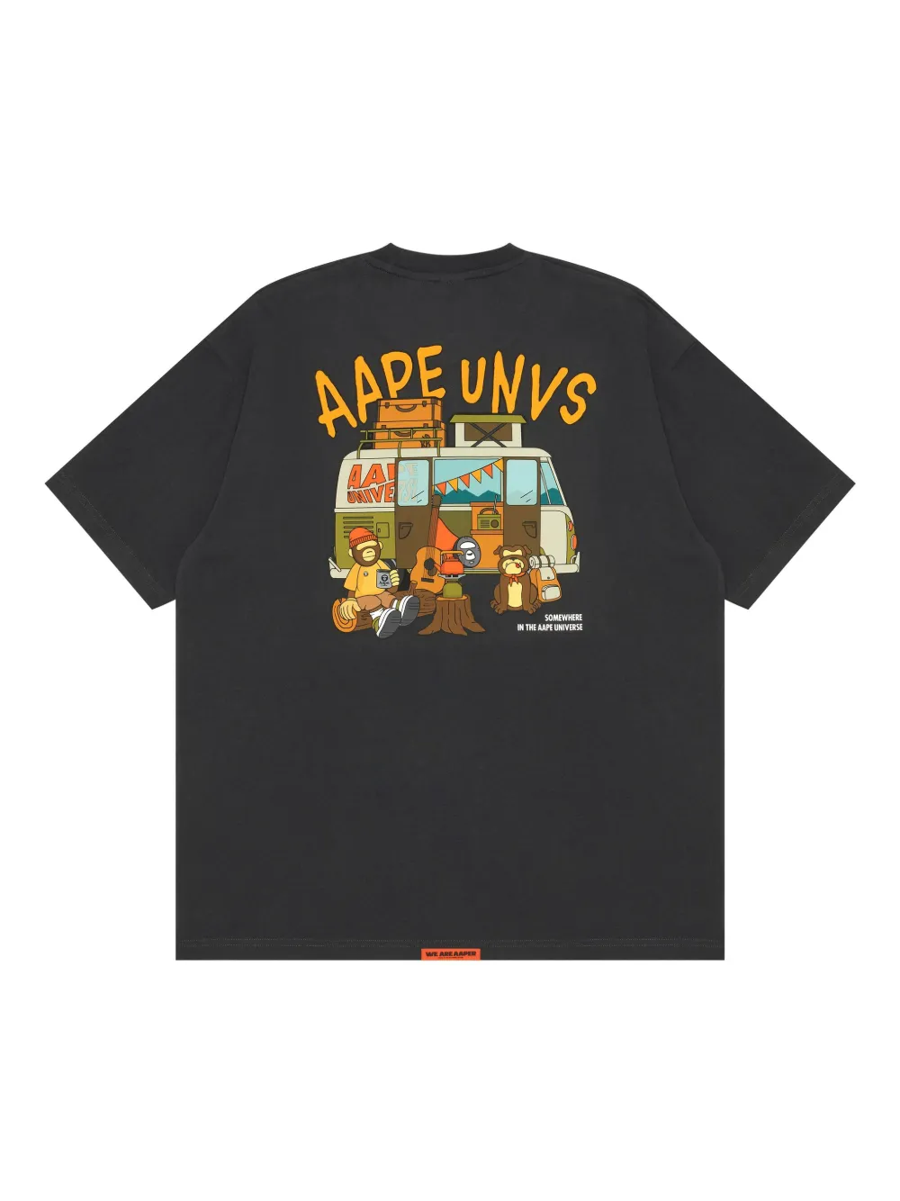 AAPE BY *A BATHING APE® T-shirt met logoprint - Grijs