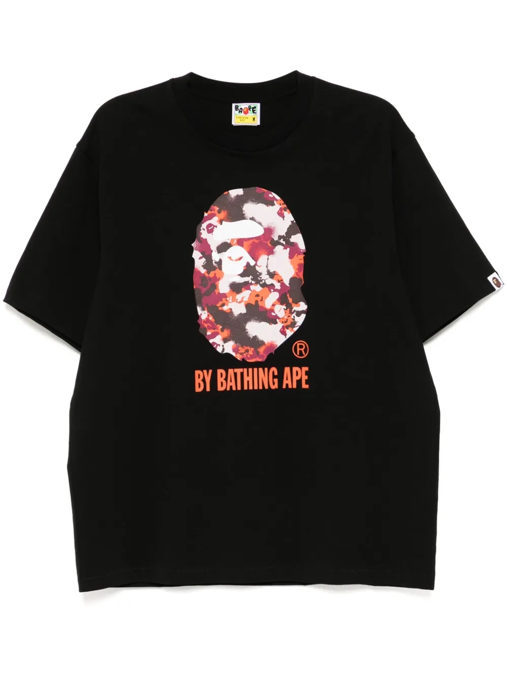 A BATHING APE T-shirt met print Zwart