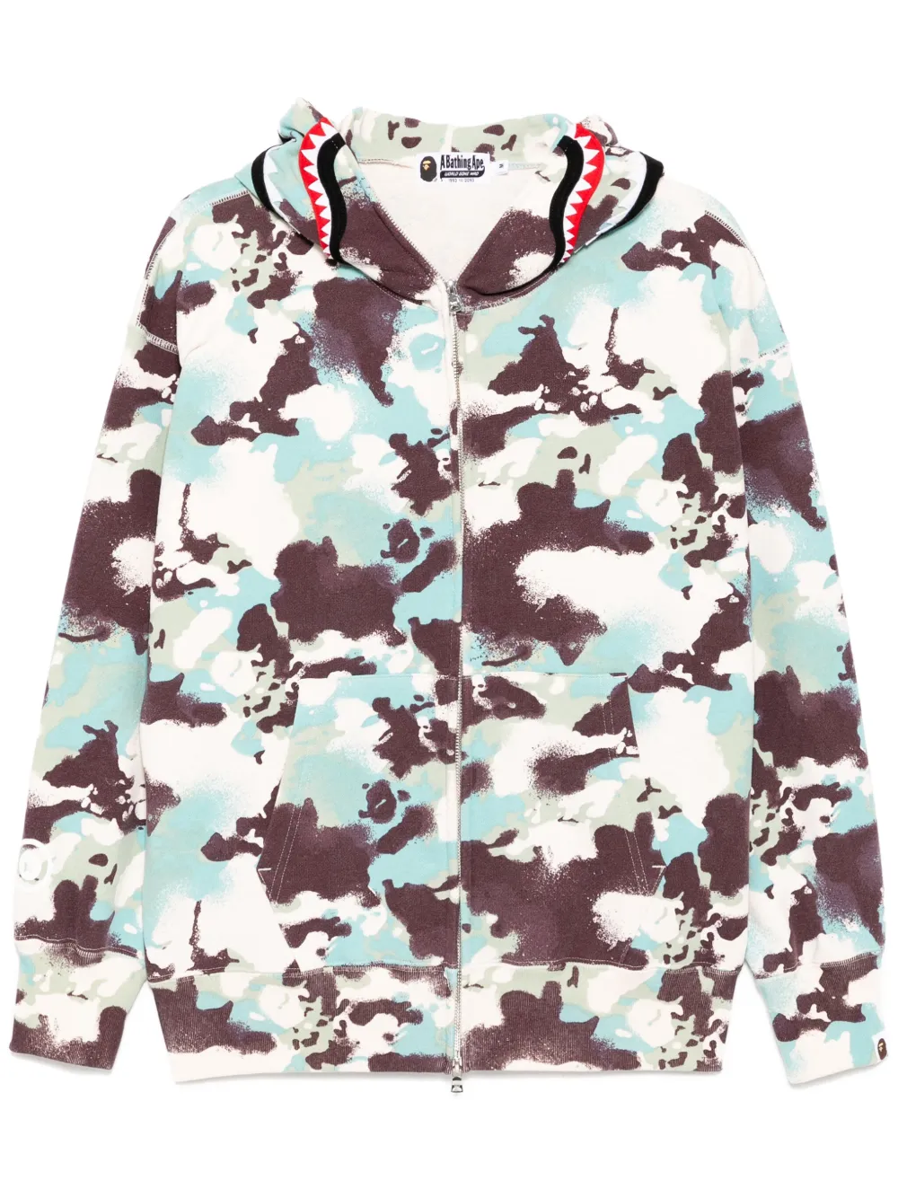 A BATHING APE Hoodie met print Wit