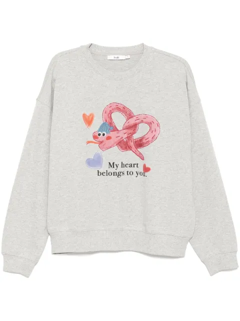 b+ab sudadera con estampado gráfico