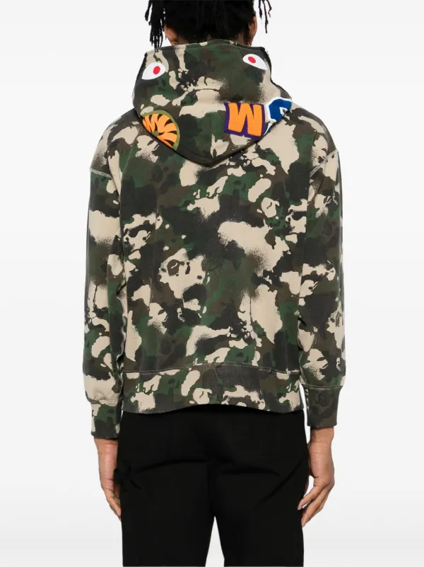 A BATHING APE® プリント パーカー | グリーン | FARFETCH JP