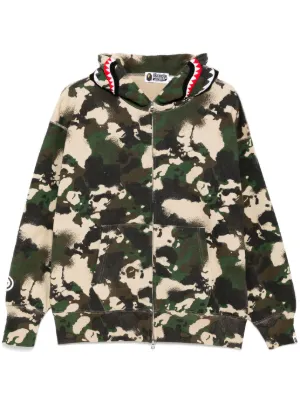 トップス Bape camou hoodie Medium AAPE Moonface logo camo zip-up hoodie | Bape official