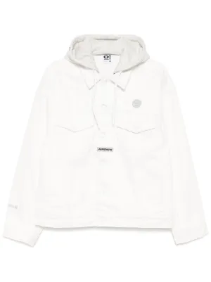 AAPE BY *A BATHING APE® AAPENOW ムーンフェイスロゴ ハーフジップ