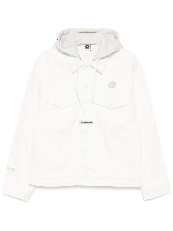 AAPE BY *A BATHING APE® AAPENOW デニムジャケット | ホワイト