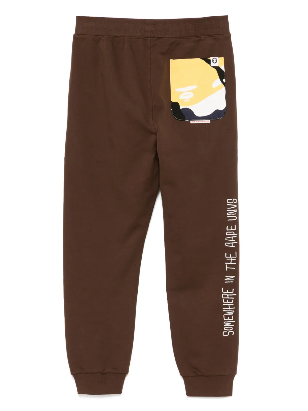 AAPE BY *A BATHING APE® Trainingsbroek met logopatch - Bruin