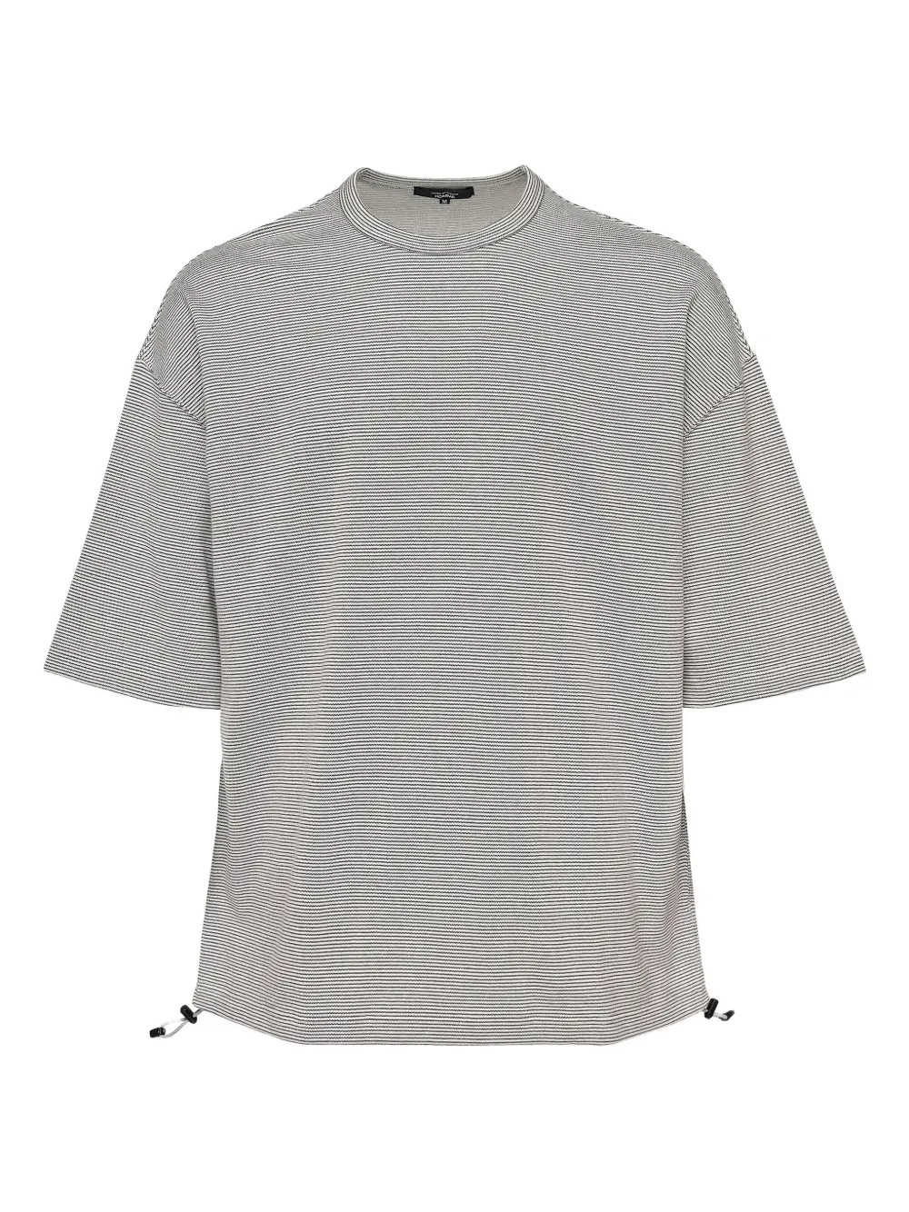 Comme des Garçons Homme striped drawstring T-shirt Wit