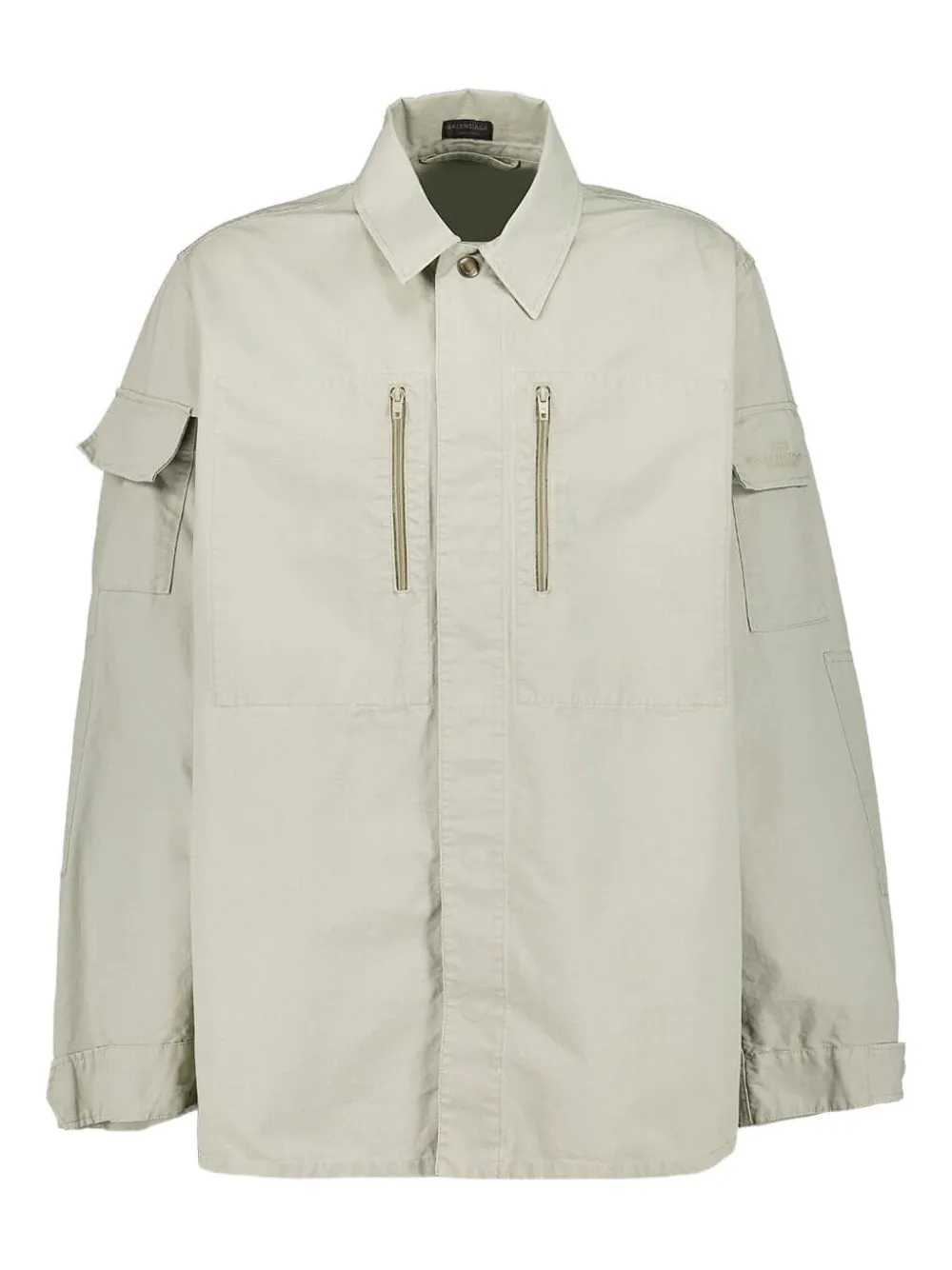 Balenciaga Shirtjack met ritszak Beige
