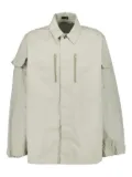 Balenciaga zip-pocket shirt jacket - Neutrals