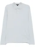 James Perse long-sleeved polo shirt - Blue