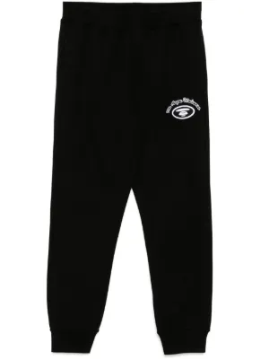 A Bathing Ape ブラック トラックパンツ M AAPE BY *A BATHING APE® カモフラージュ トラックパンツ | ブラック