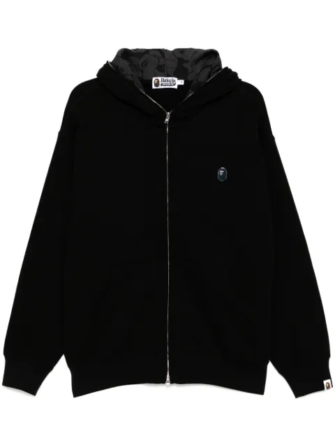 A BATHING APE® logo-plaque hoodie