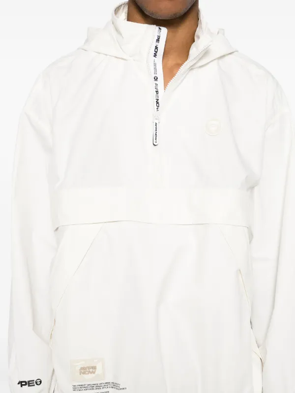 AAPE BY *A BATHING APE® AAPENOW ムーンフェイスロゴ ハーフジップ