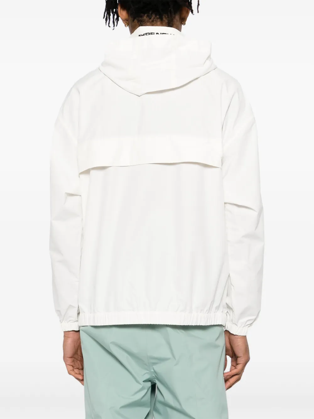 AAPE BY *A BATHING APE AAPENOW jack met halve rits en moonface-logo Wit