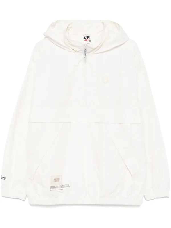 aape by a bathing ape ハーフジップジャケット AAPE BY *A BATHING APE® AAPENOW ムーンフェイスロゴ ハーフジップ
