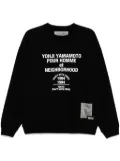 Yohji Yamamoto x Neighborhood printed long-sleeves sweatshirt - Black