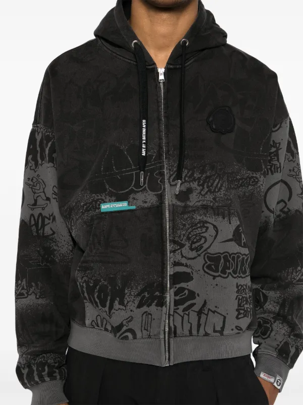 AAPE BY *A BATHING APE® グラフィティ ジップパーカー