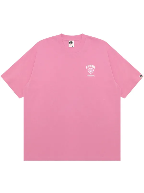 AAPE BY *A BATHING APE® ロゴ Tシャツ | ピンク | FARFETCH JP