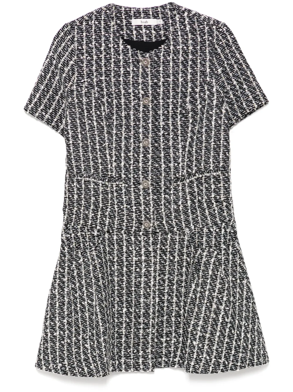 B+ab tweed mini dress Zwart