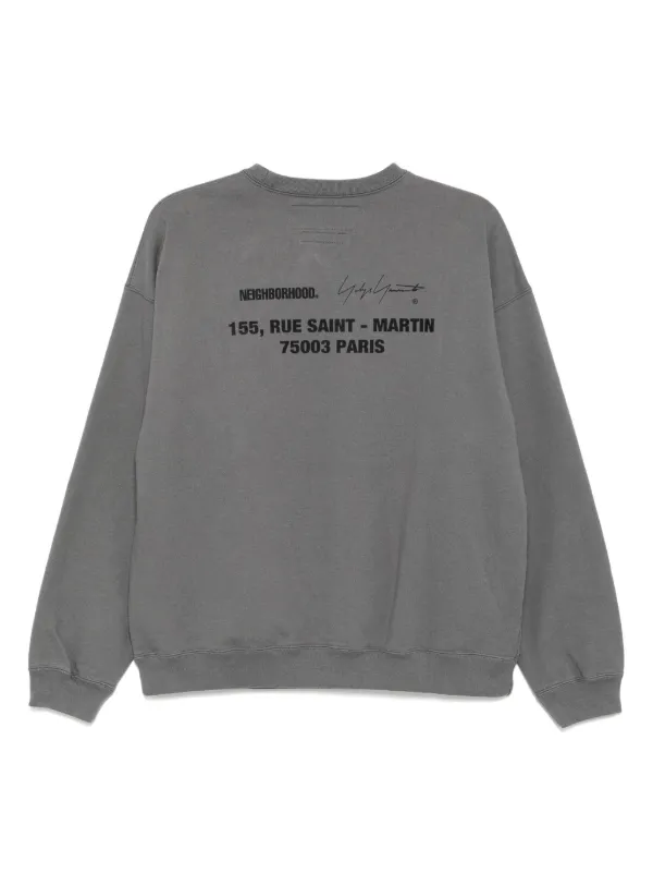 Yohji Yamamoto x Neighborhood Printed long-sleeves Sweatshirt