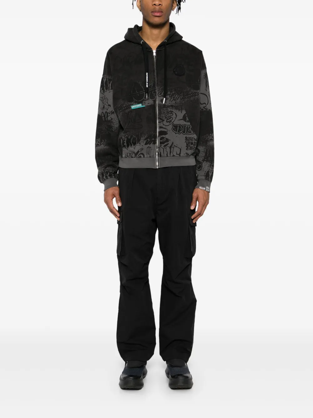 A BATHING APE Ripstop broek met 6 zakken - Zwart